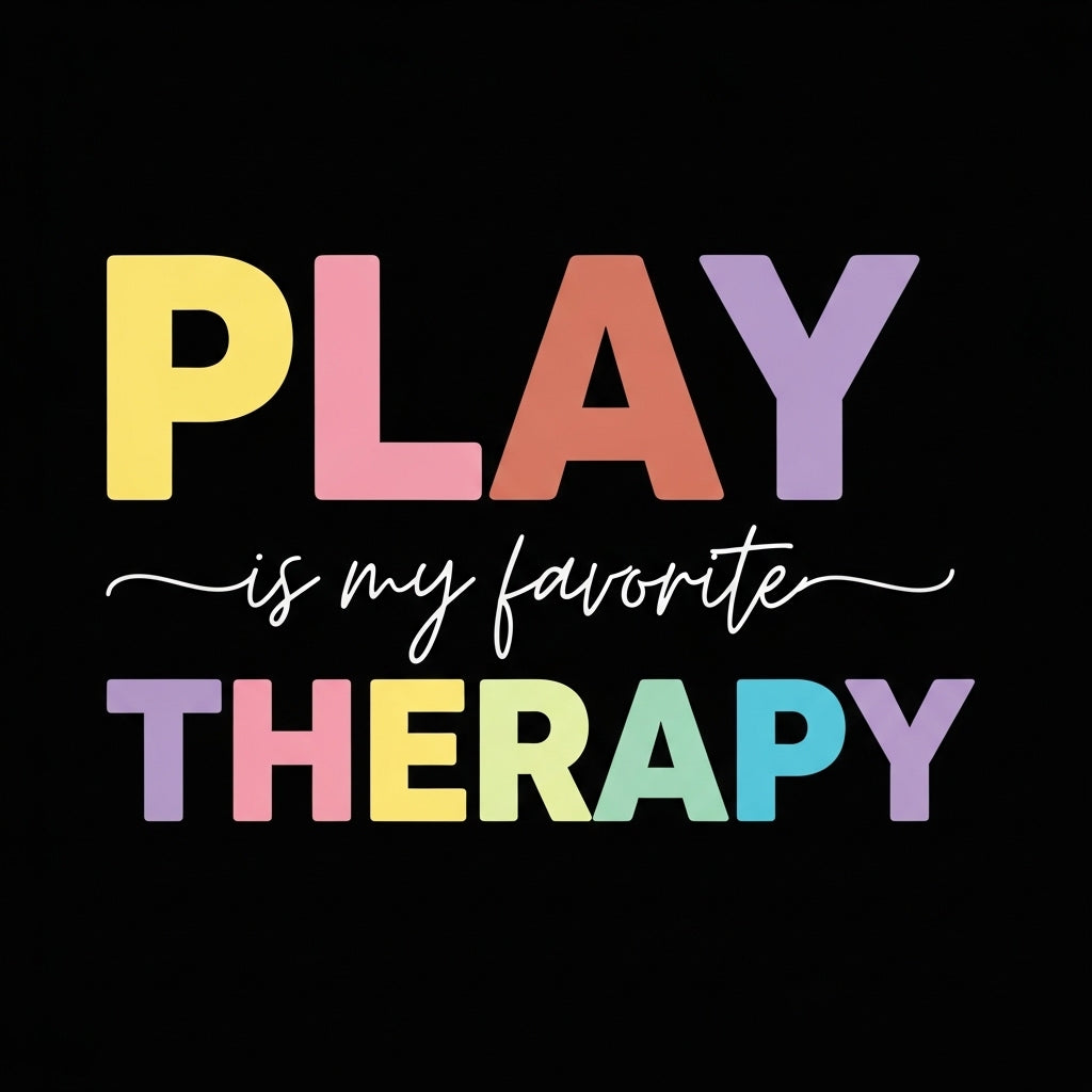 Play Is My Therapy Text Mug
