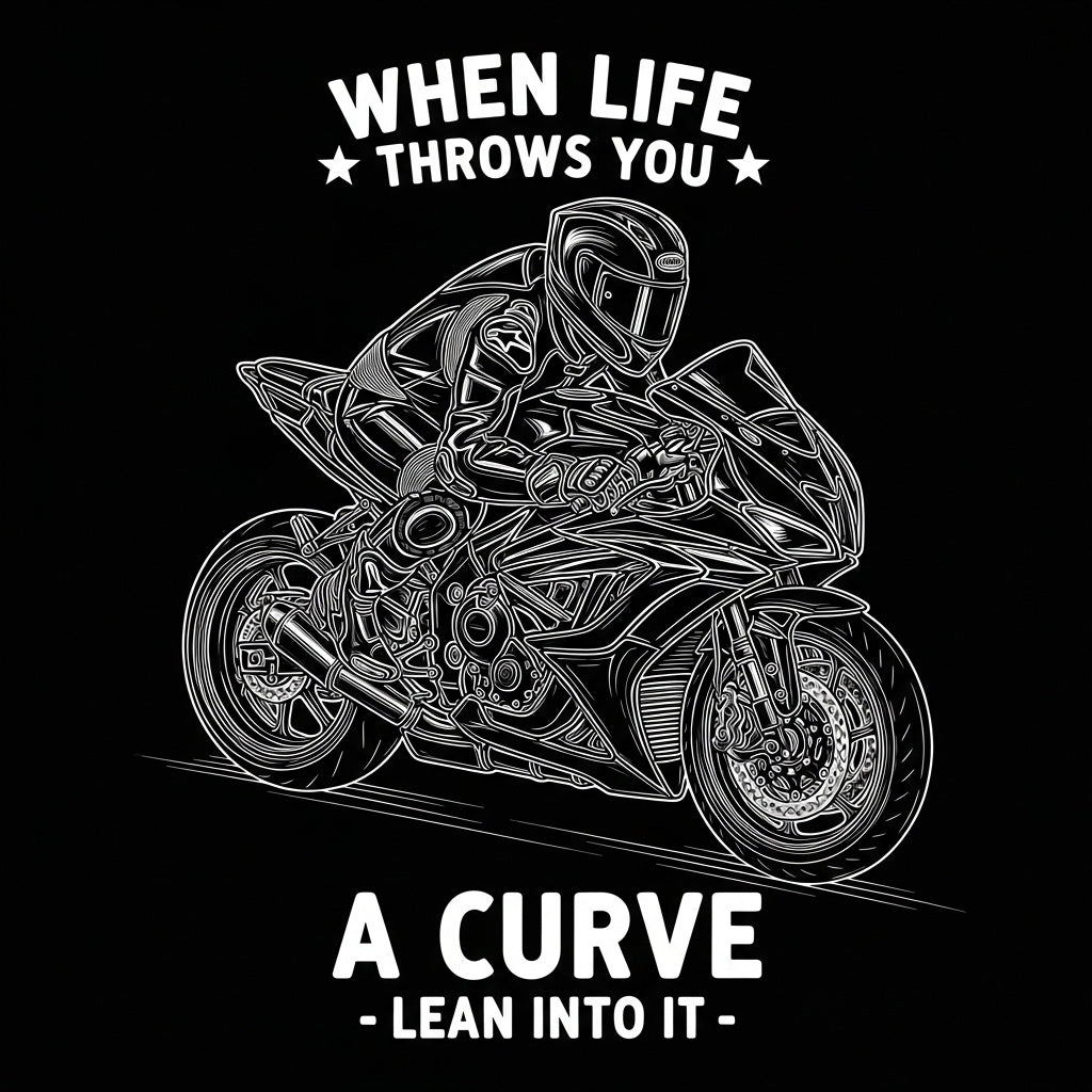 Motorcycle Lean Into Life Mug