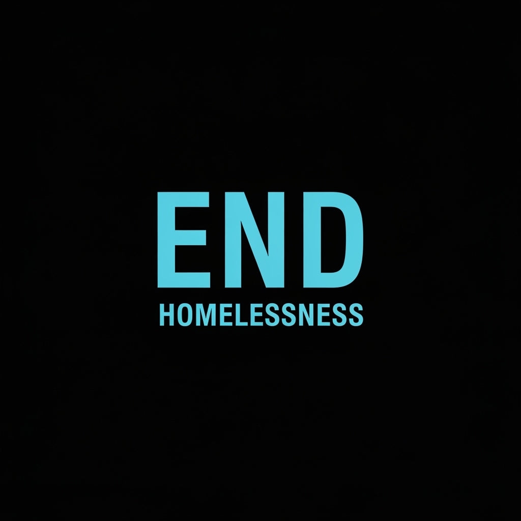 End Homelessness Typography Mug
