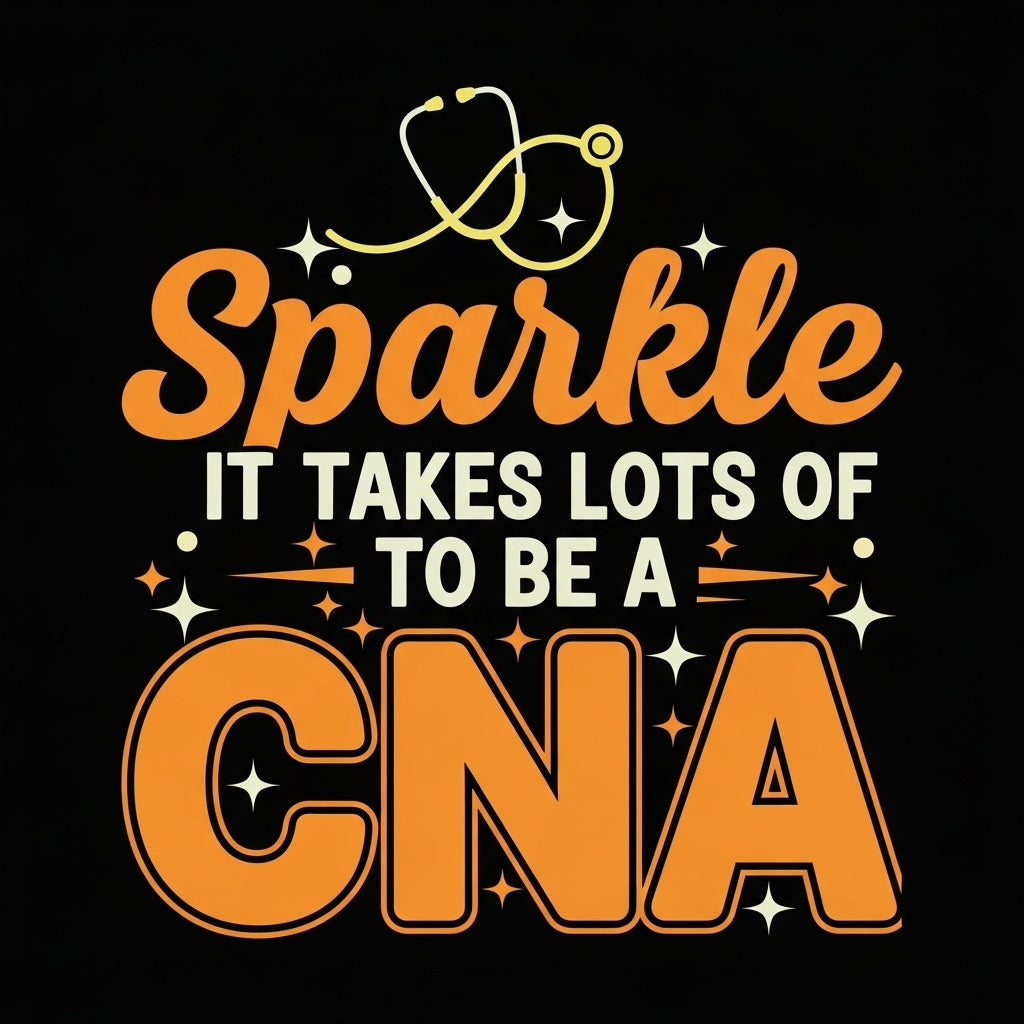 CNA Sparkle Text Design Mug