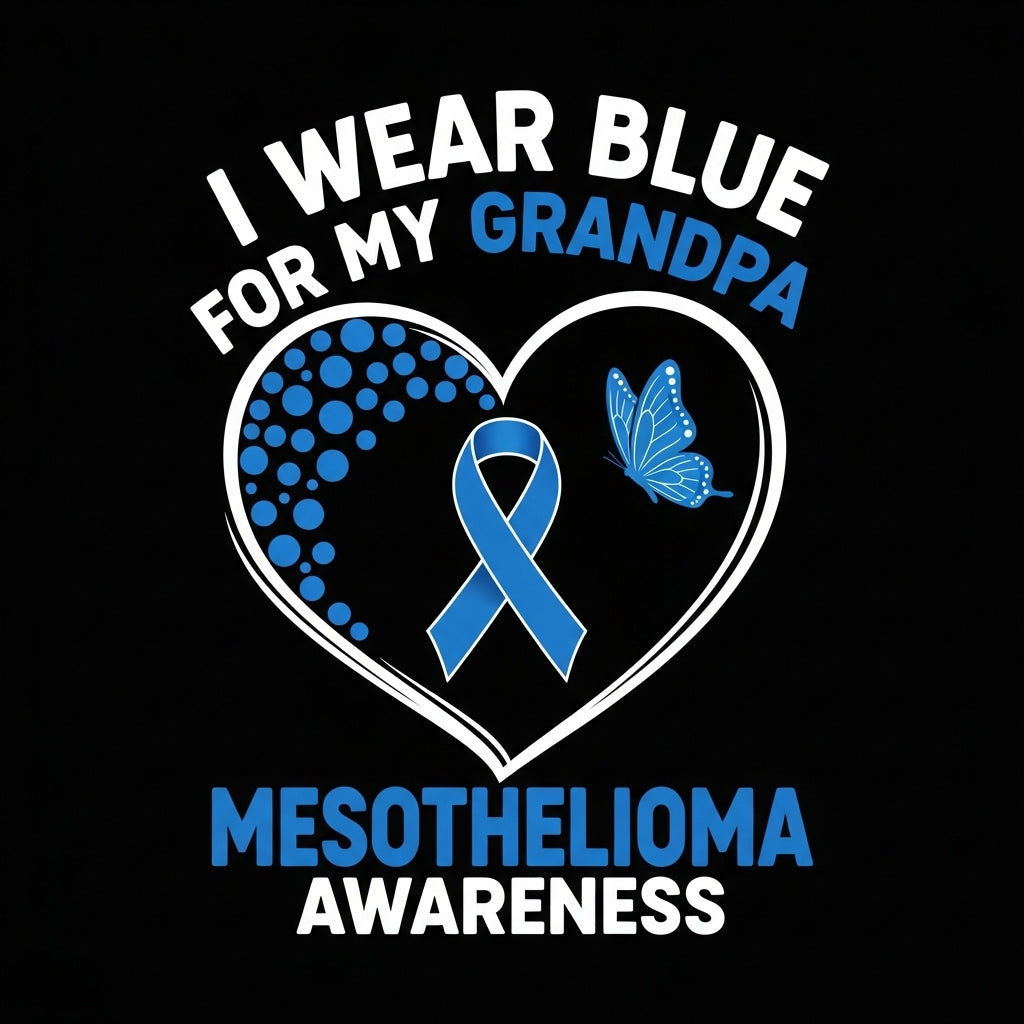 Blue Ribbon Grandpa Remembrance Mug