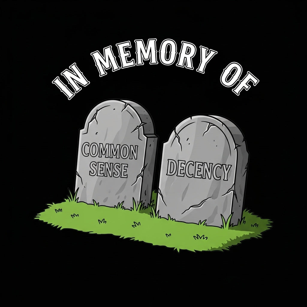 Common Sense & Decency Tombstones Mug
