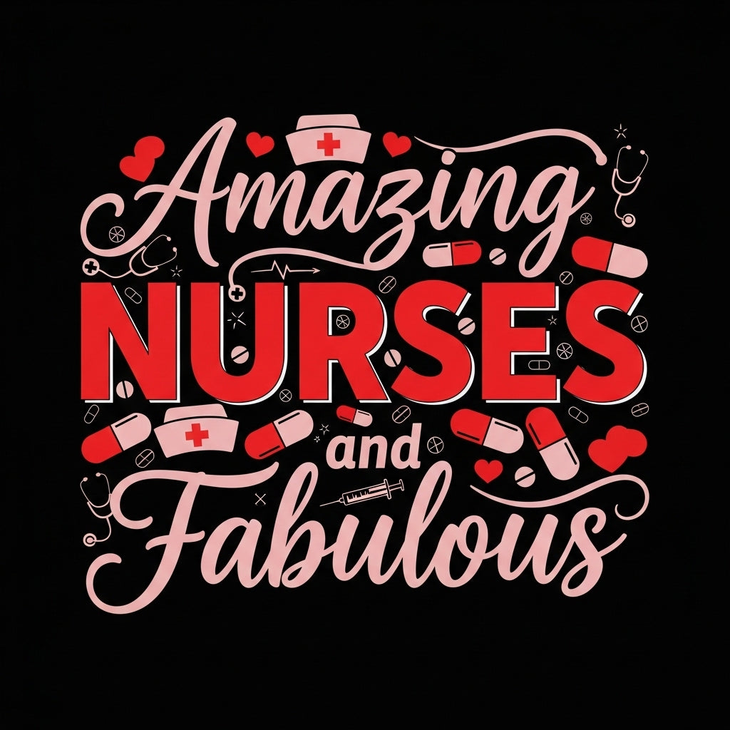 Nurses Typography Design Mug