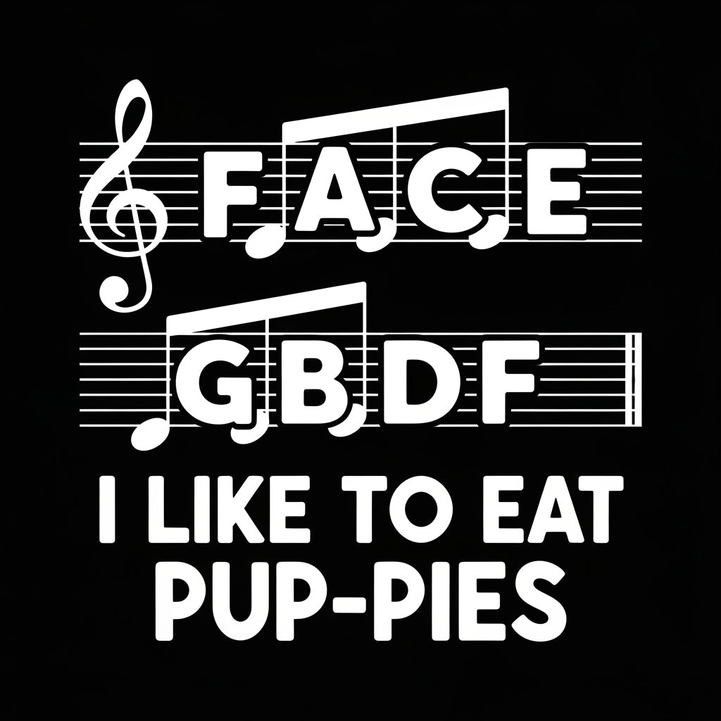 Musical Notes & Puppy Pun Mug