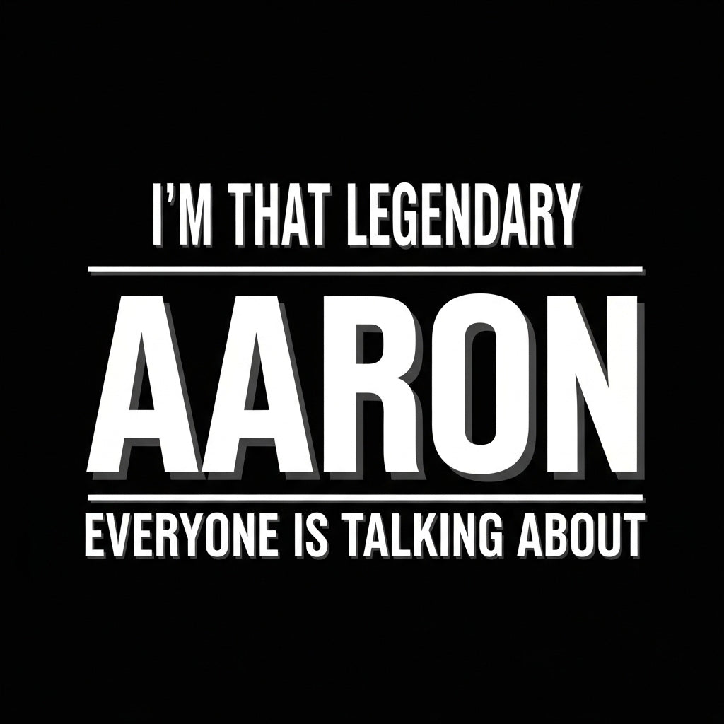 Legendary Aaron Name Design Mug