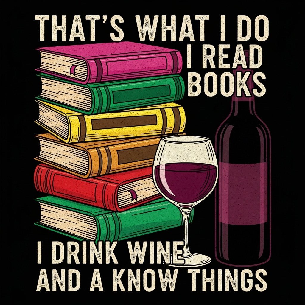 Book & Wine Reader Design Mug