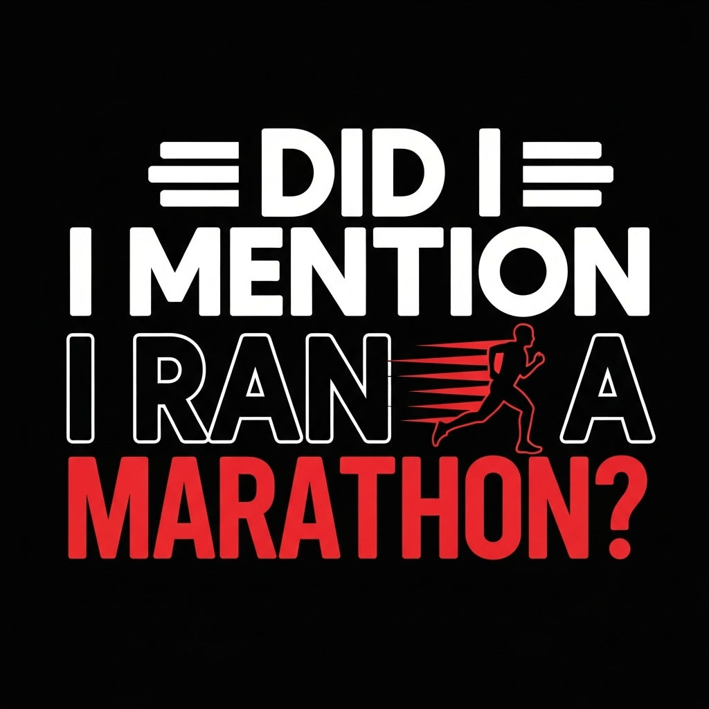 Marathon Runner Text Design Mug