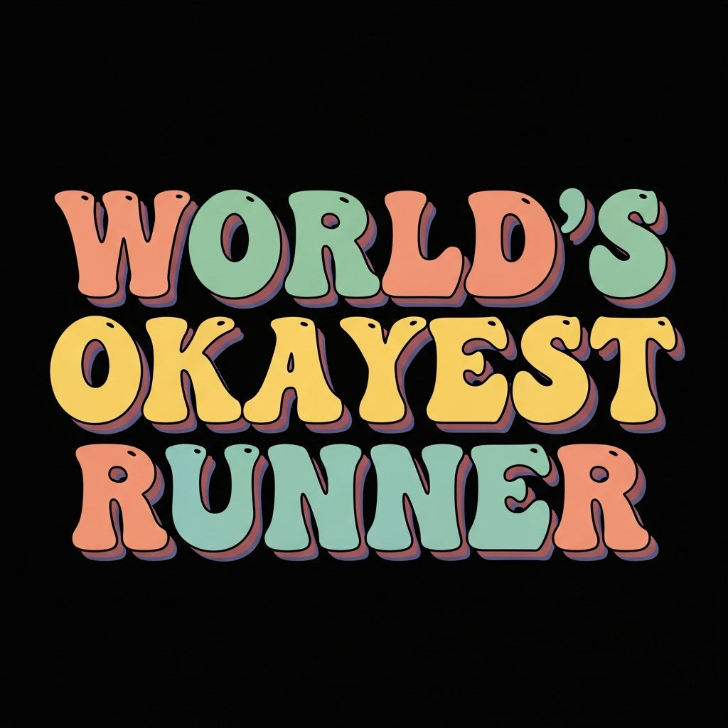 Okayest Runner Retro Text Mug