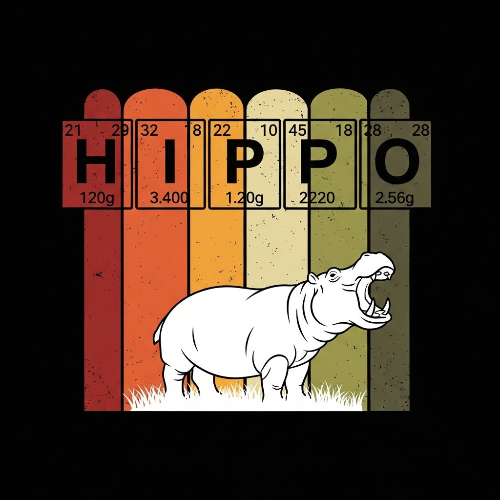 Periodic Hippo Science Design Mug