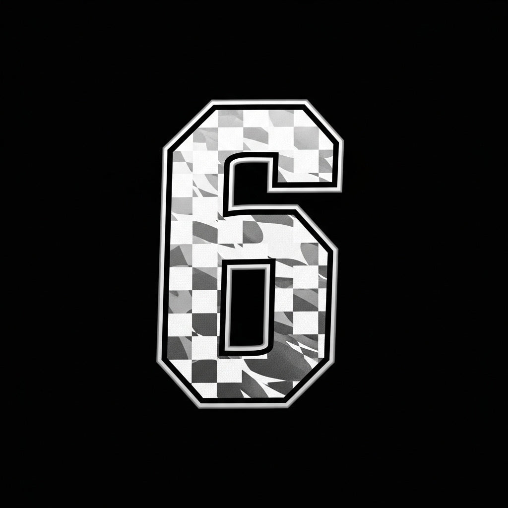 Checkered Flag Number Six Mug