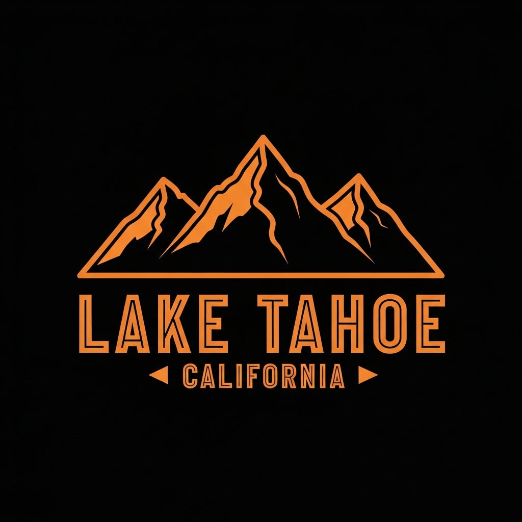 Lake Tahoe Mountain Retro Design Mug
