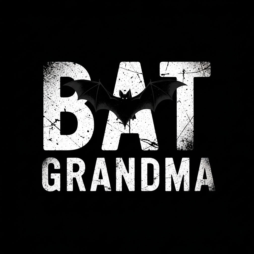 Bat Grandma Distressed Text Mug