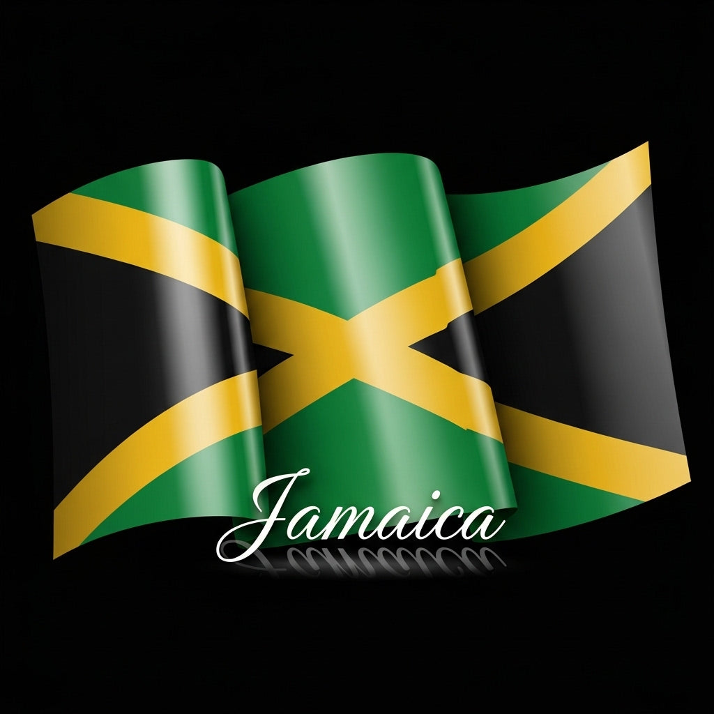 Waving Jamaican Flag Design Mug