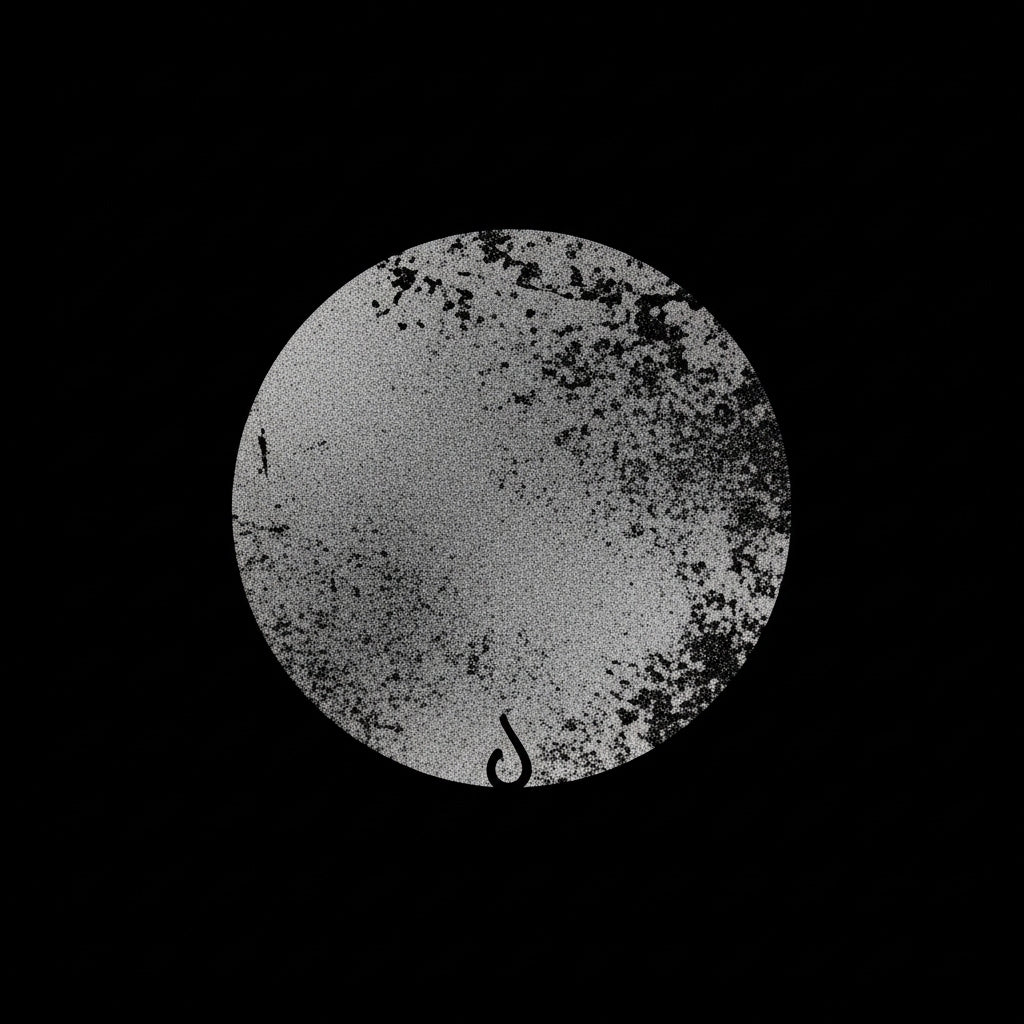 Textured Grey Circle Art Mug