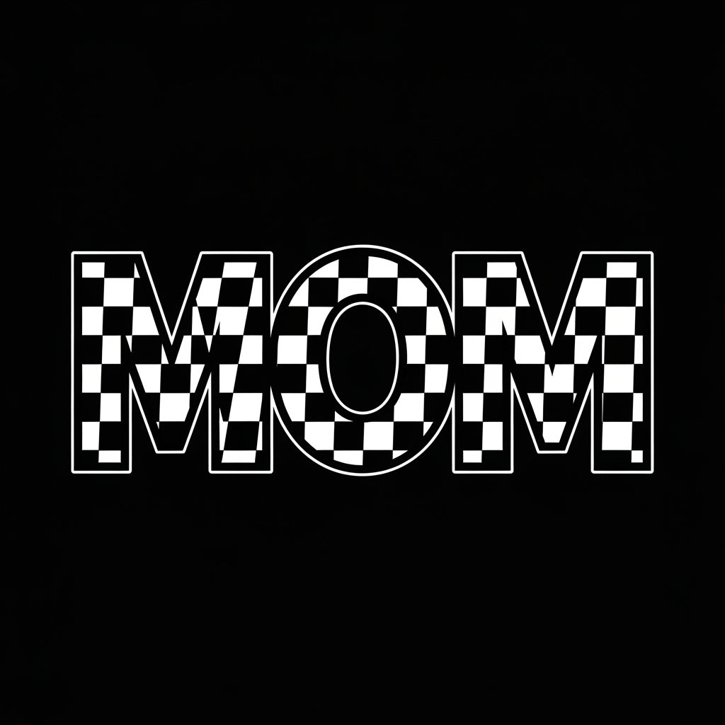 Checkered Mom Racing Flag Mug
