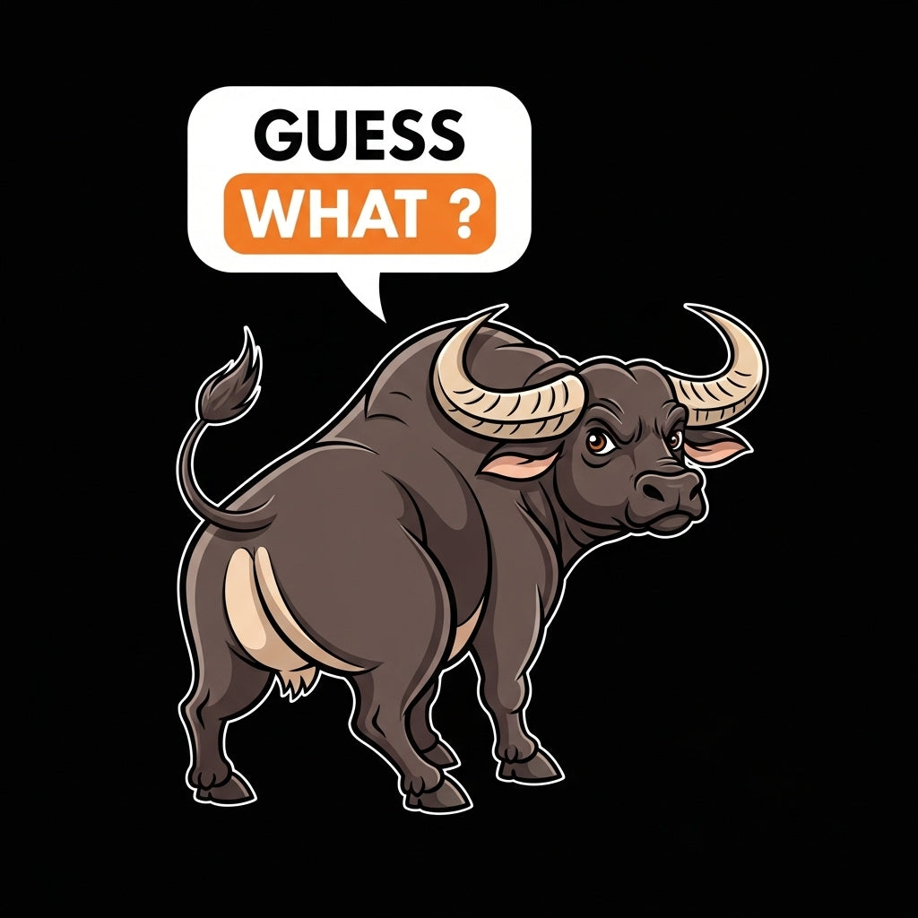 Cartoon Buffalo Rear View Mug