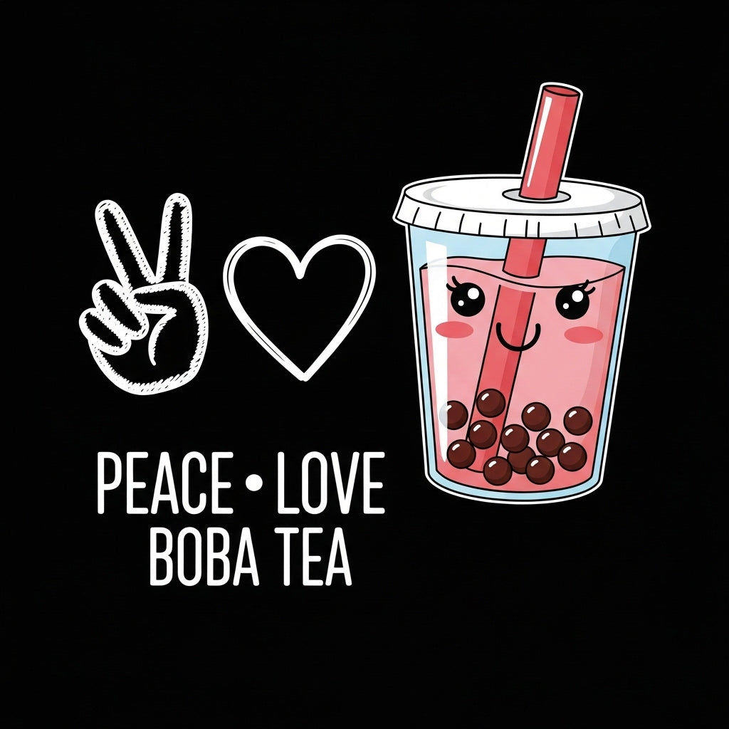 Kawaii Boba Tea Design Mug