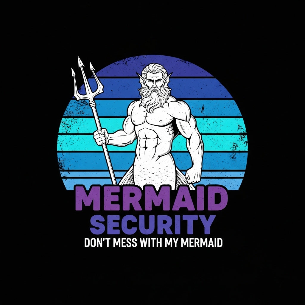 Merman Poseidon Security Mug