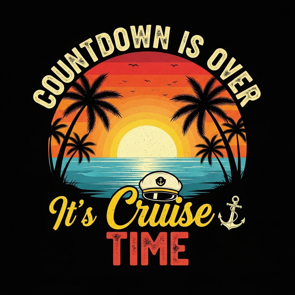 Retro Cruise Sunset Graphic Mug