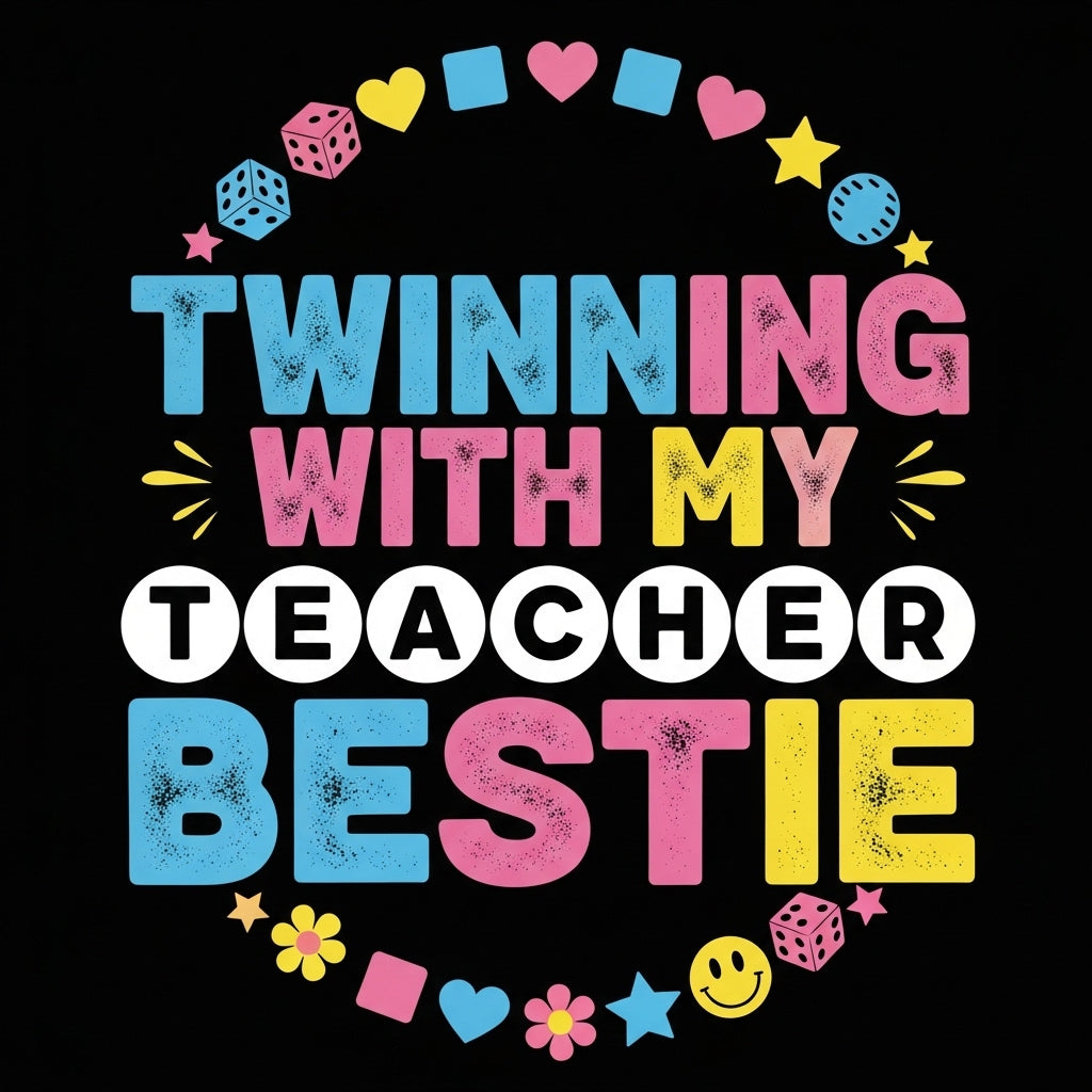 Teacher Bestie Twinning Design Mug