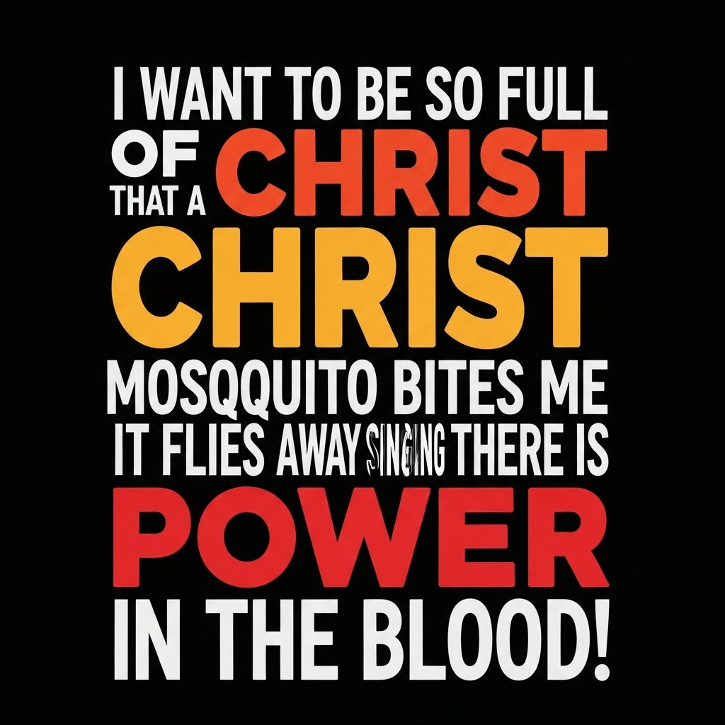 Faith Filled Mosquito Quote Mug