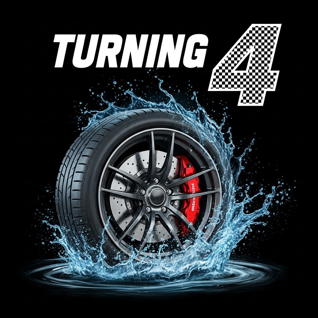 Race Car 4th Birthday Mug