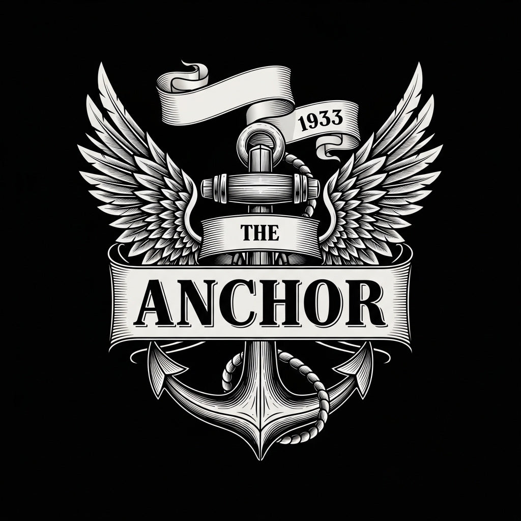 Vintage Nautical Anchor Emblem Mug
