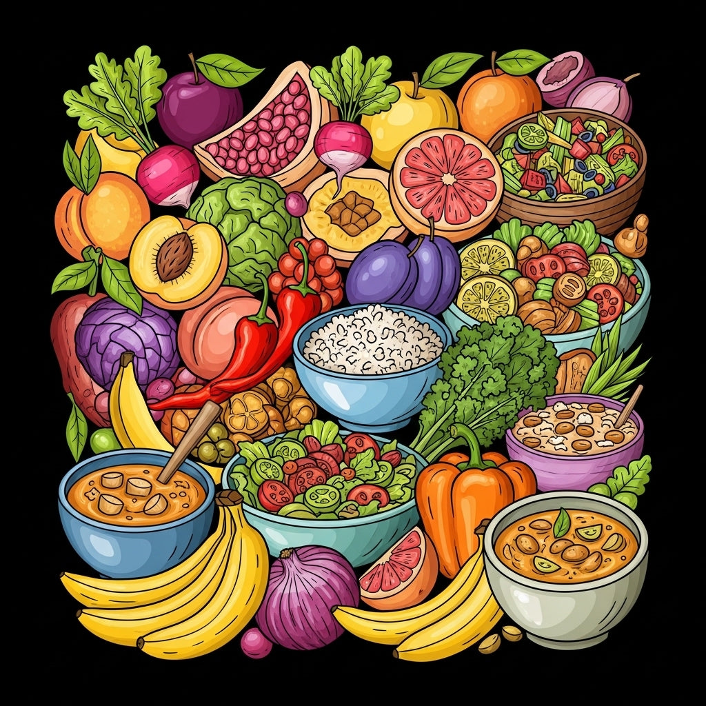 Food Safety Collage Illustration Mug