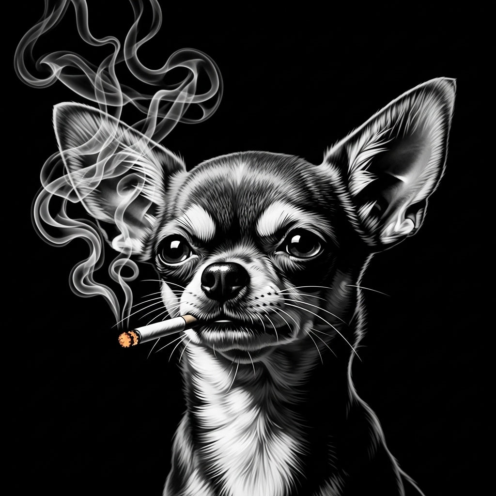 Smoking Chihuahua Portrait Mug