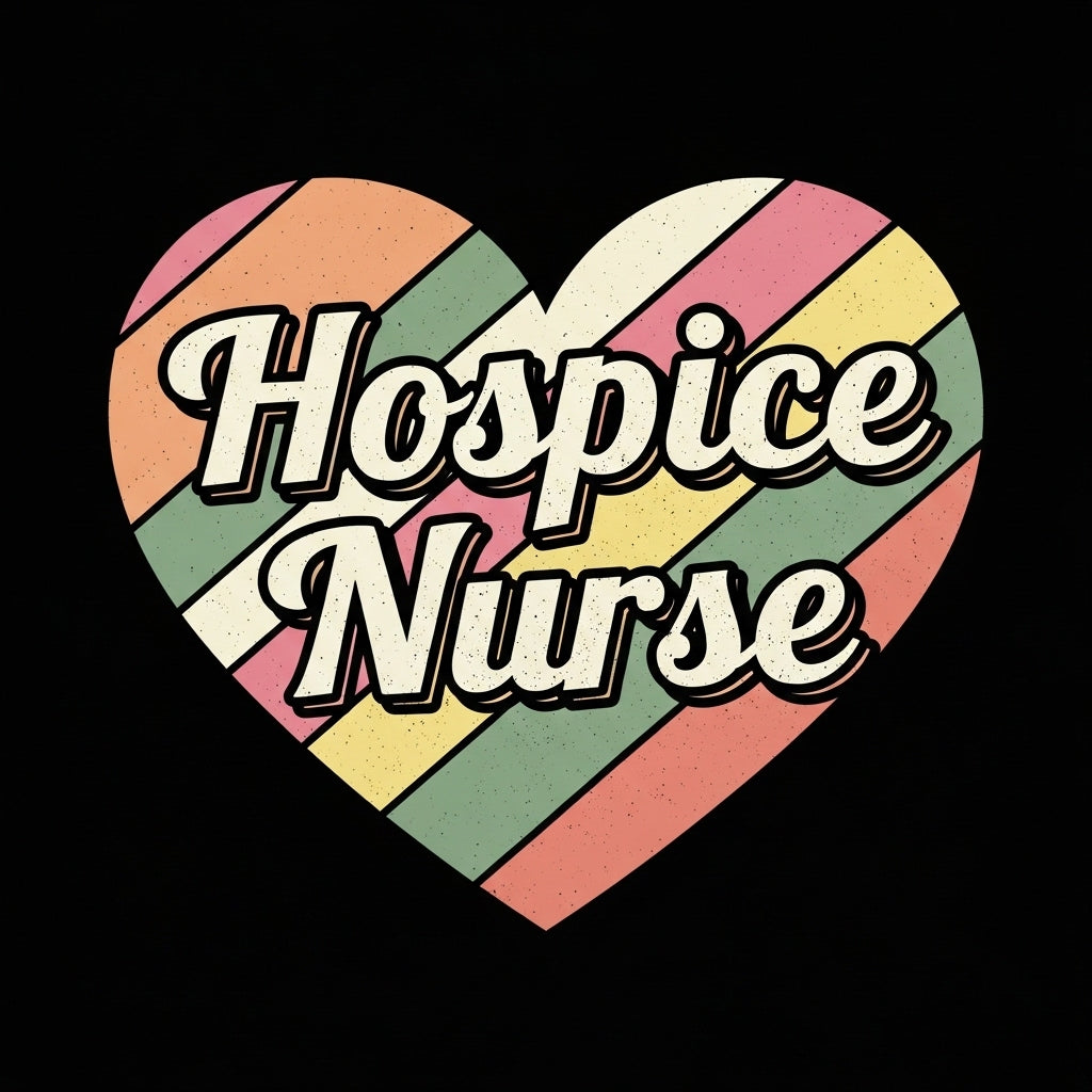 Vintage Hospice Nurse Heart Mug