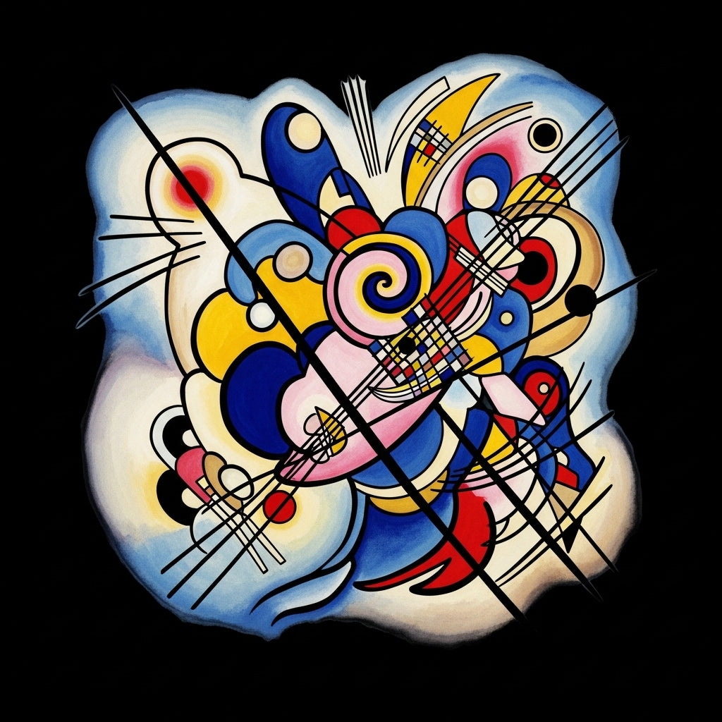 Kandinsky Style Abstract Art Mug