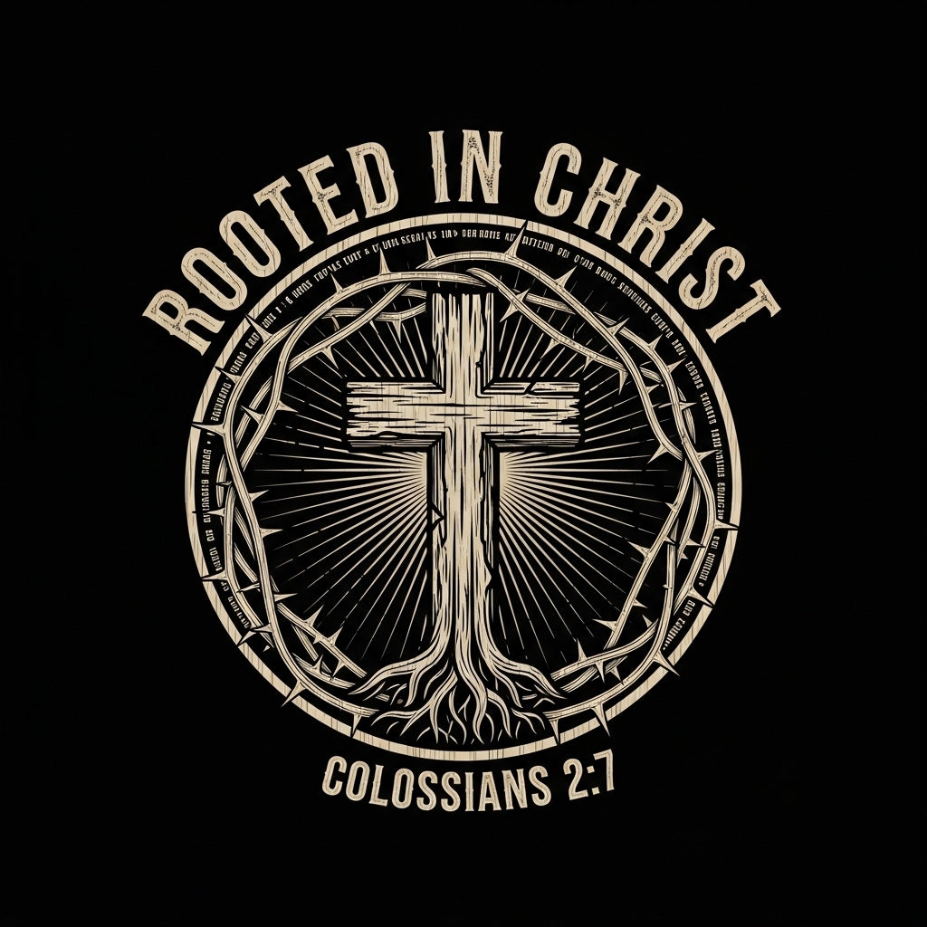 Rooted In Christ Cross Mug