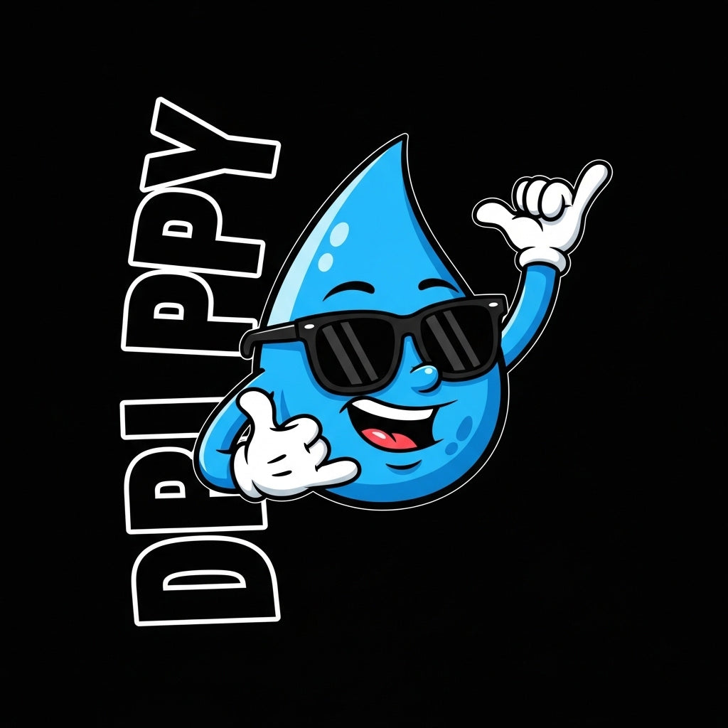 Cool Water Droplet Mascot Mug
