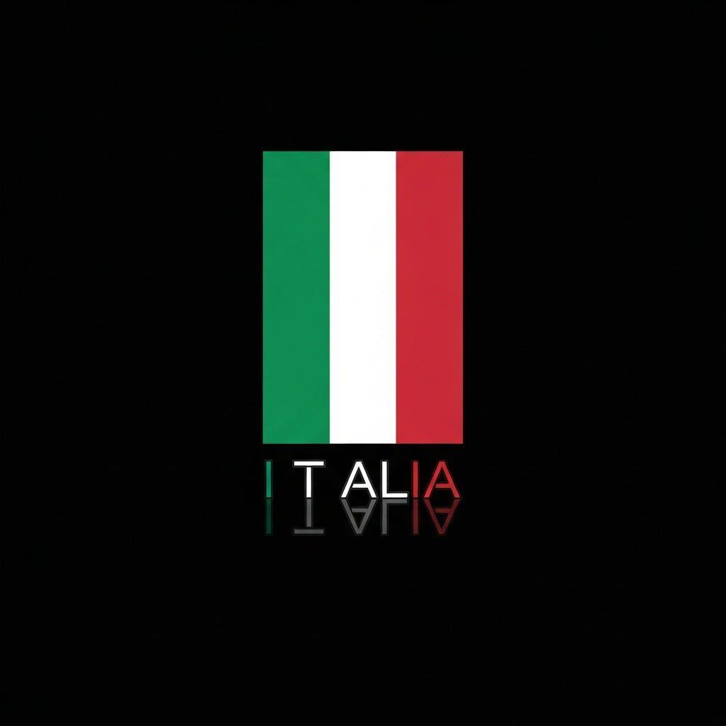 Italian Flag Typography Mug