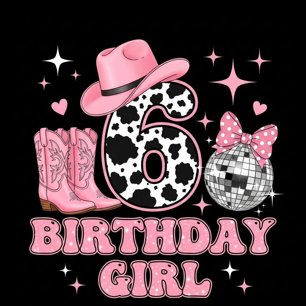 Cowgirl Sixth Birthday Mug