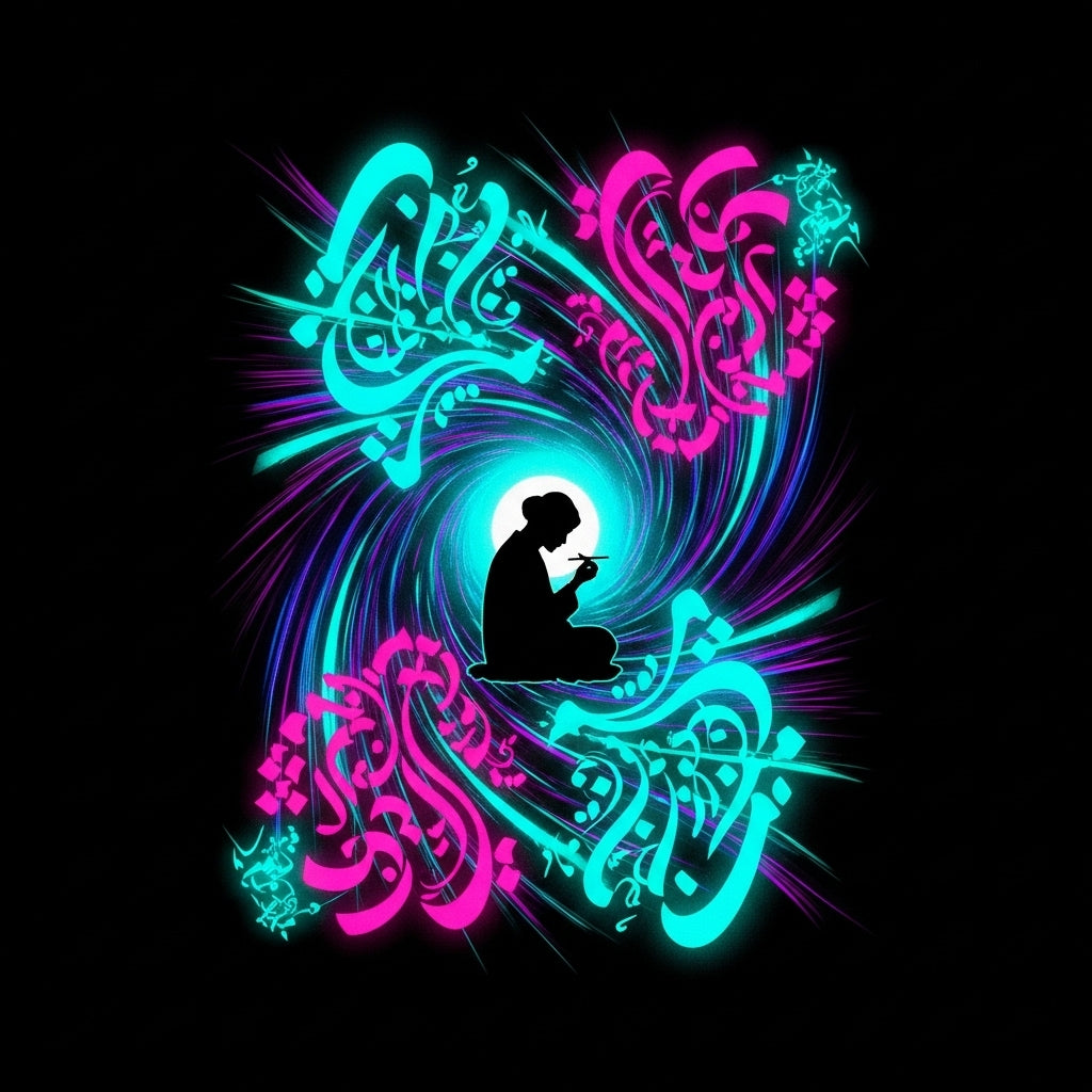 Rumi: Spiritual Synthwave Vibe Mug