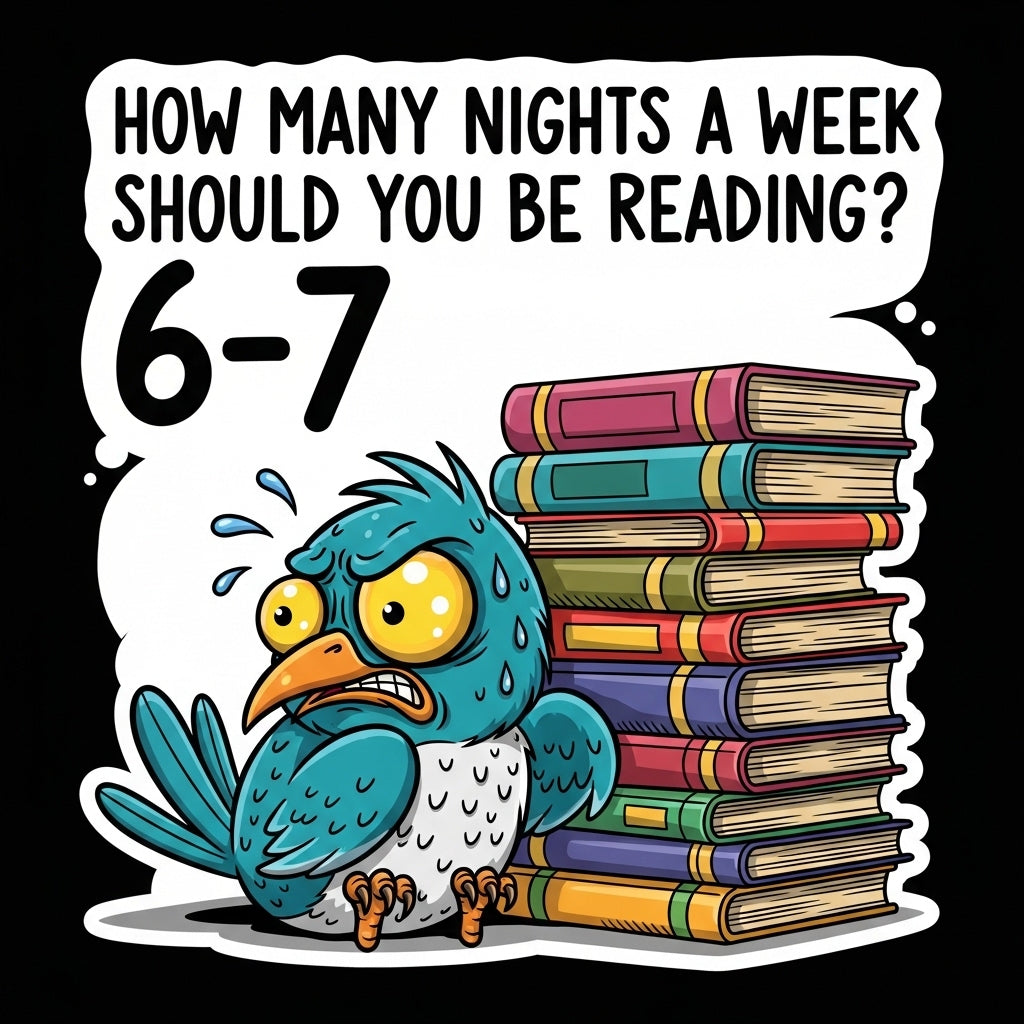 Stressed Bird & Books Mug