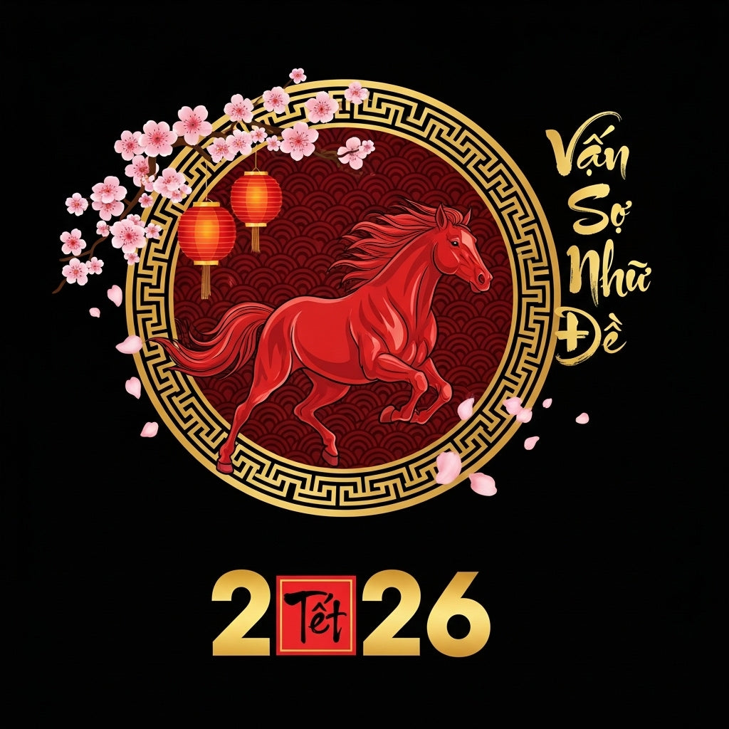 Vietnamese Lunar New Year Horse Mug