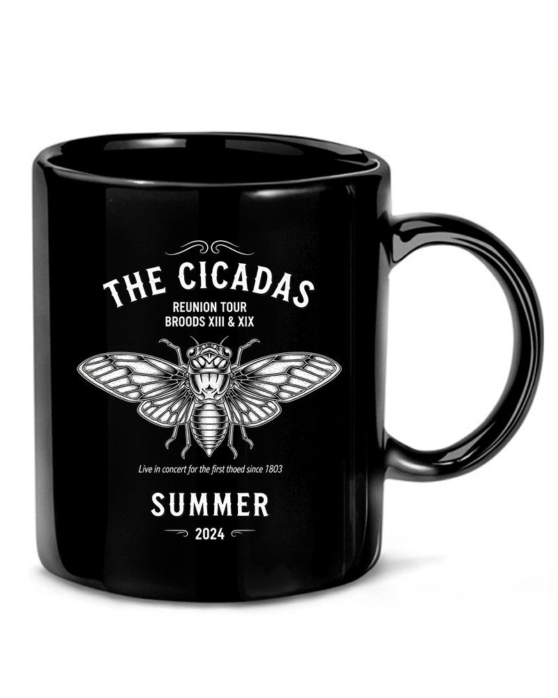 2024 Cicada Reunion Tour Tee | Broods XIII & XIX Vintage Design - Mockup