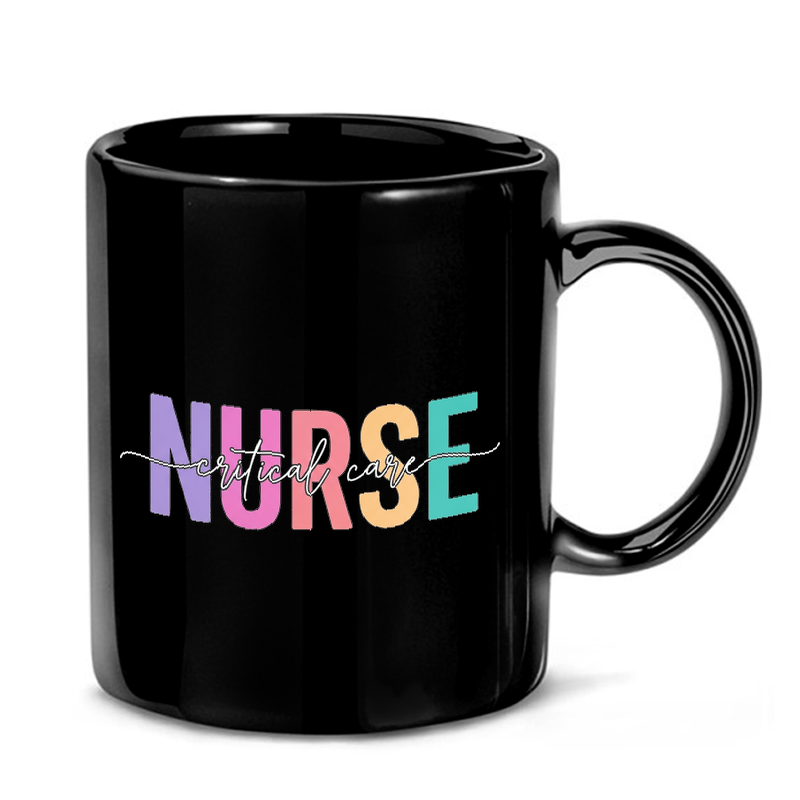 Pastel Nurse Typography Mug