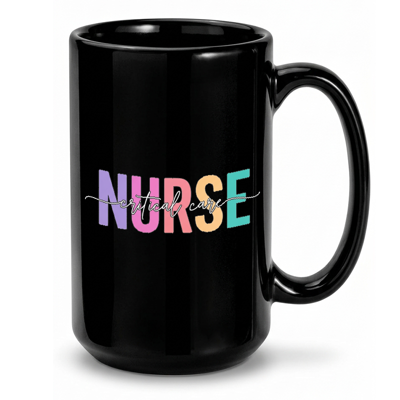 Pastel Nurse Typography Mug