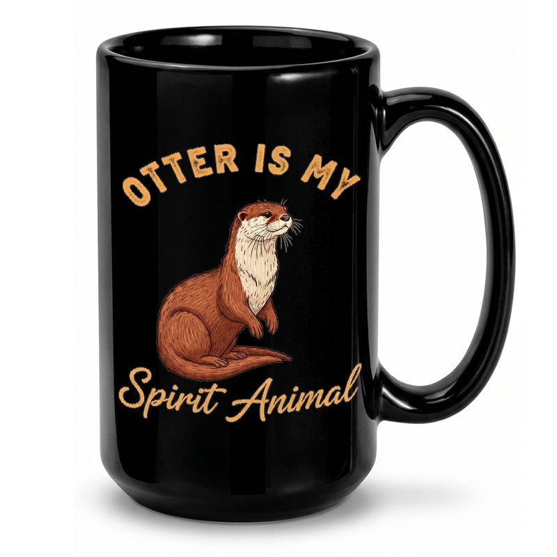 Otter Spirit Animal Art Mug