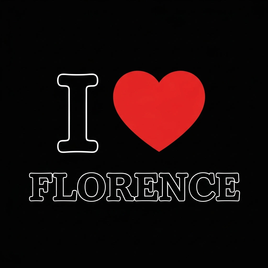 Florence Italy Heart Design Mug