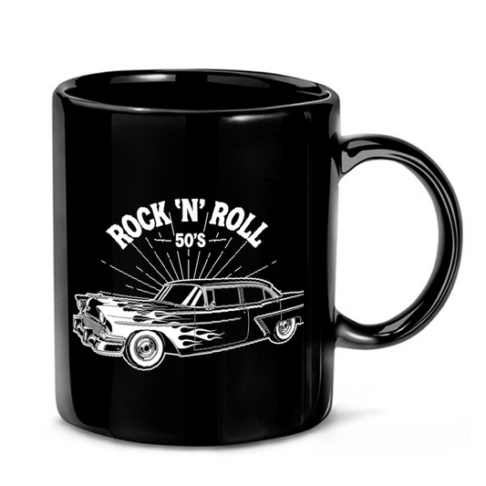 Vintage Rock and Roll Car Mug