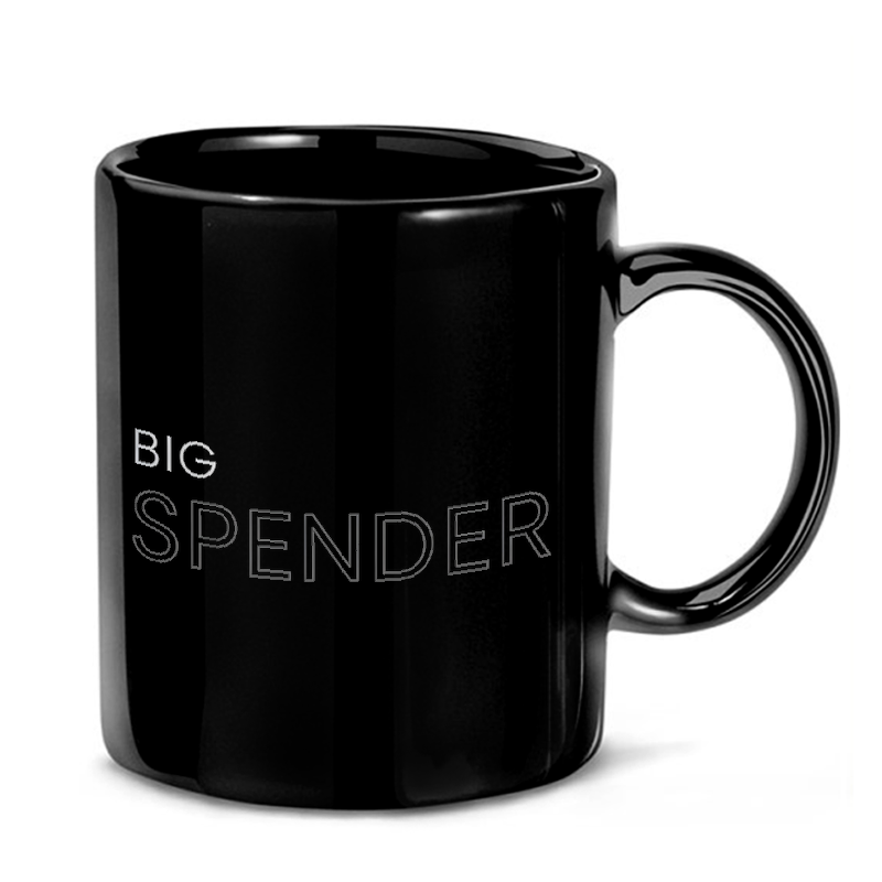 Big Spender Typography Mug