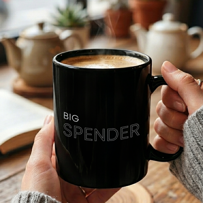 Big Spender Typography Mug