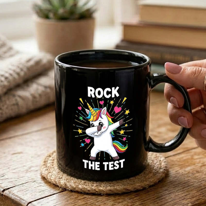 Dabbing Unicorn Test Motivation Mug