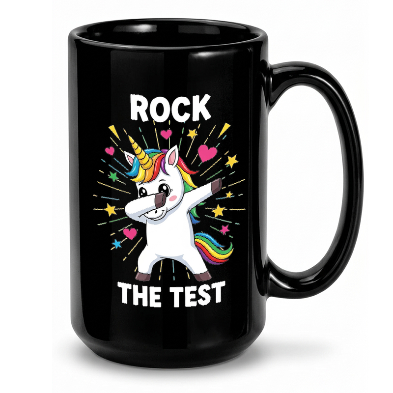 Dabbing Unicorn Test Motivation Mug