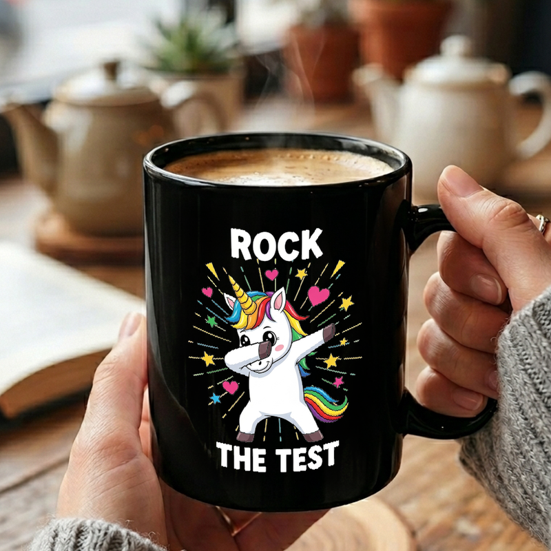 Dabbing Unicorn Test Motivation Mug