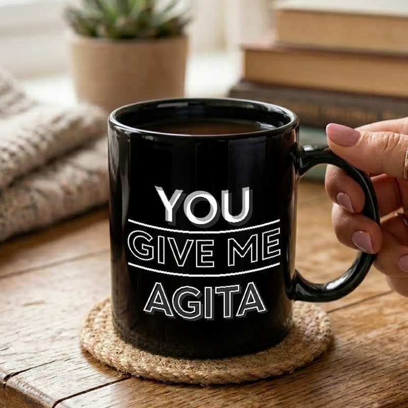 Minimalist Typography Design Mug